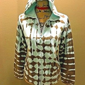 🌟Jillian Nicole Sweater Hooded Tie Dye Casual